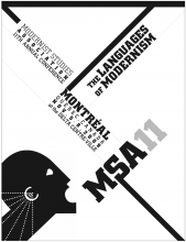 Affiche du MSA 11, The Languages of Modernism (Annual Modernist Studies Association conference)