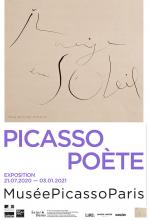 Affiche de l'exposition Picasso Poète au Musée Picasso de Paris